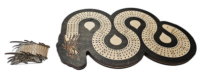 Dragon Cribbage Board with 4 Lanes