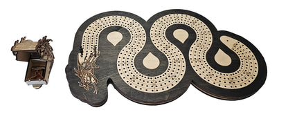 Dragon Cribbage Board with 4 Lanes
