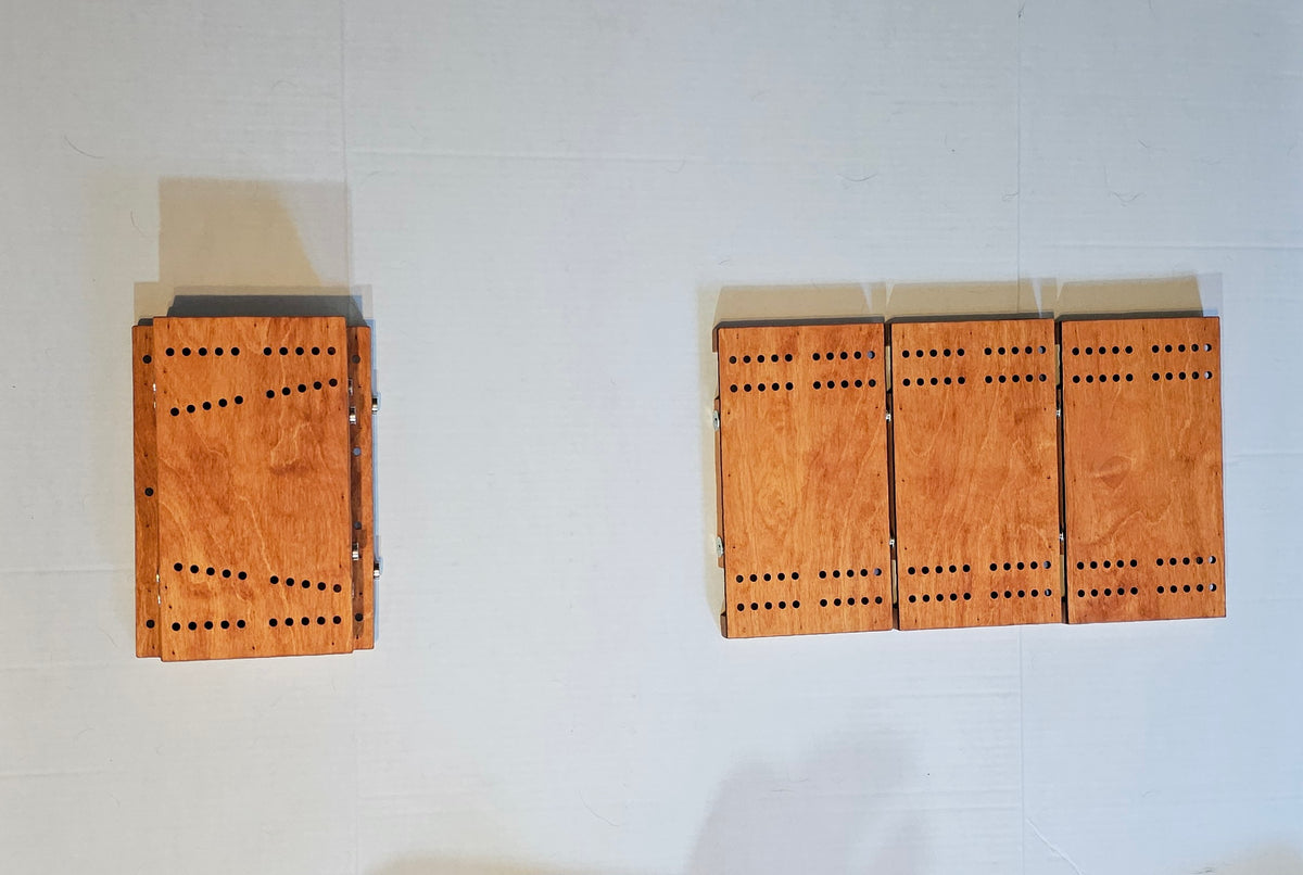 sectional cribbage board