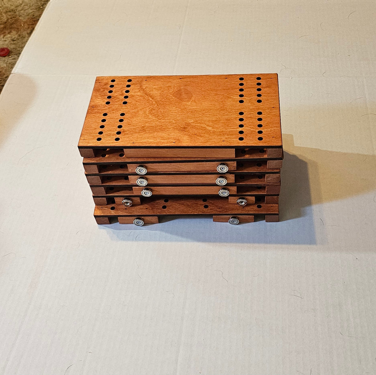 sectional cribbage board