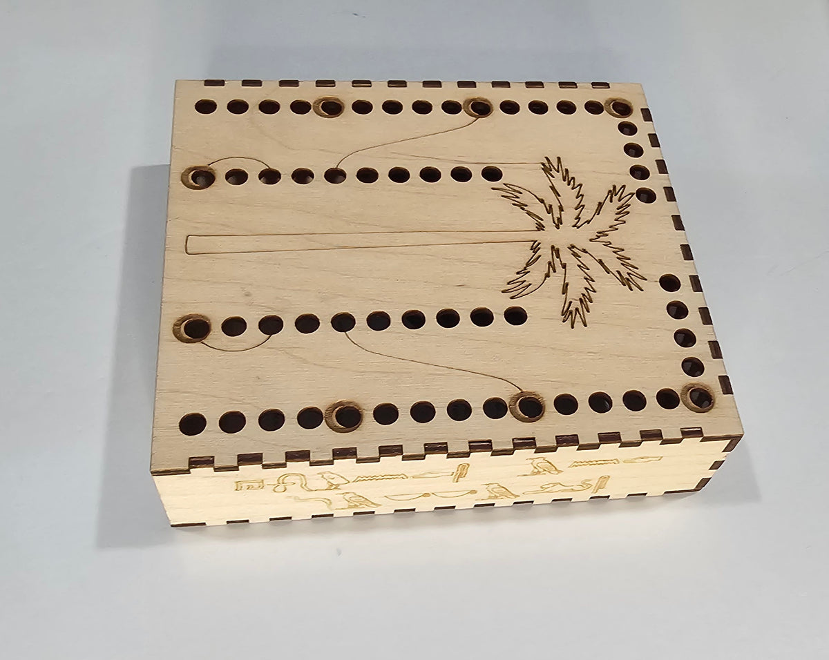 laser engraved cut hounds and jackals board game