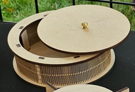 laser engraved cut bowl with lid