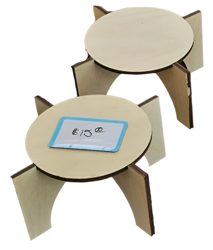 laser engraved cut  plant stand
