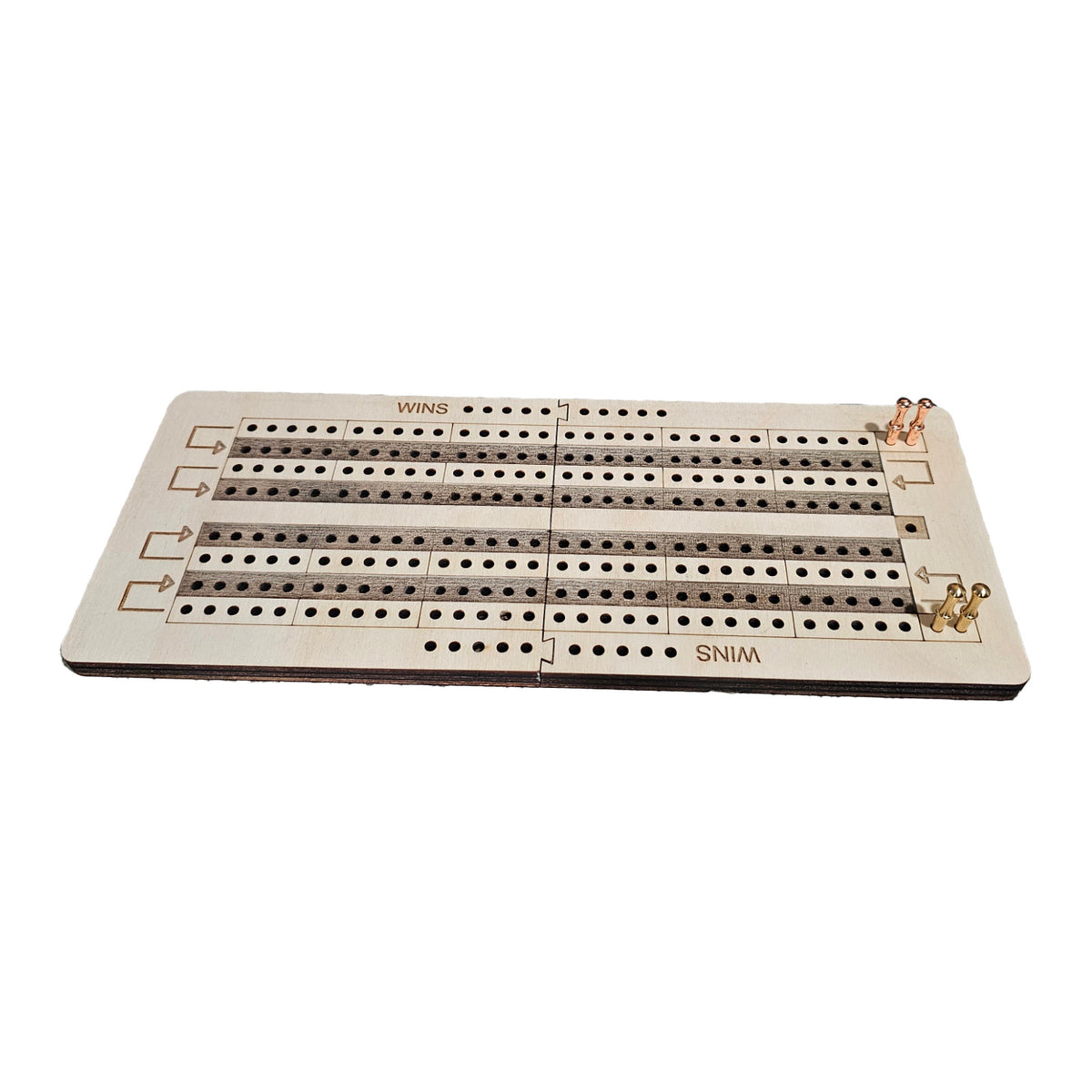 clip together travel cribbage board