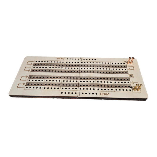 clip together travel cribbage board