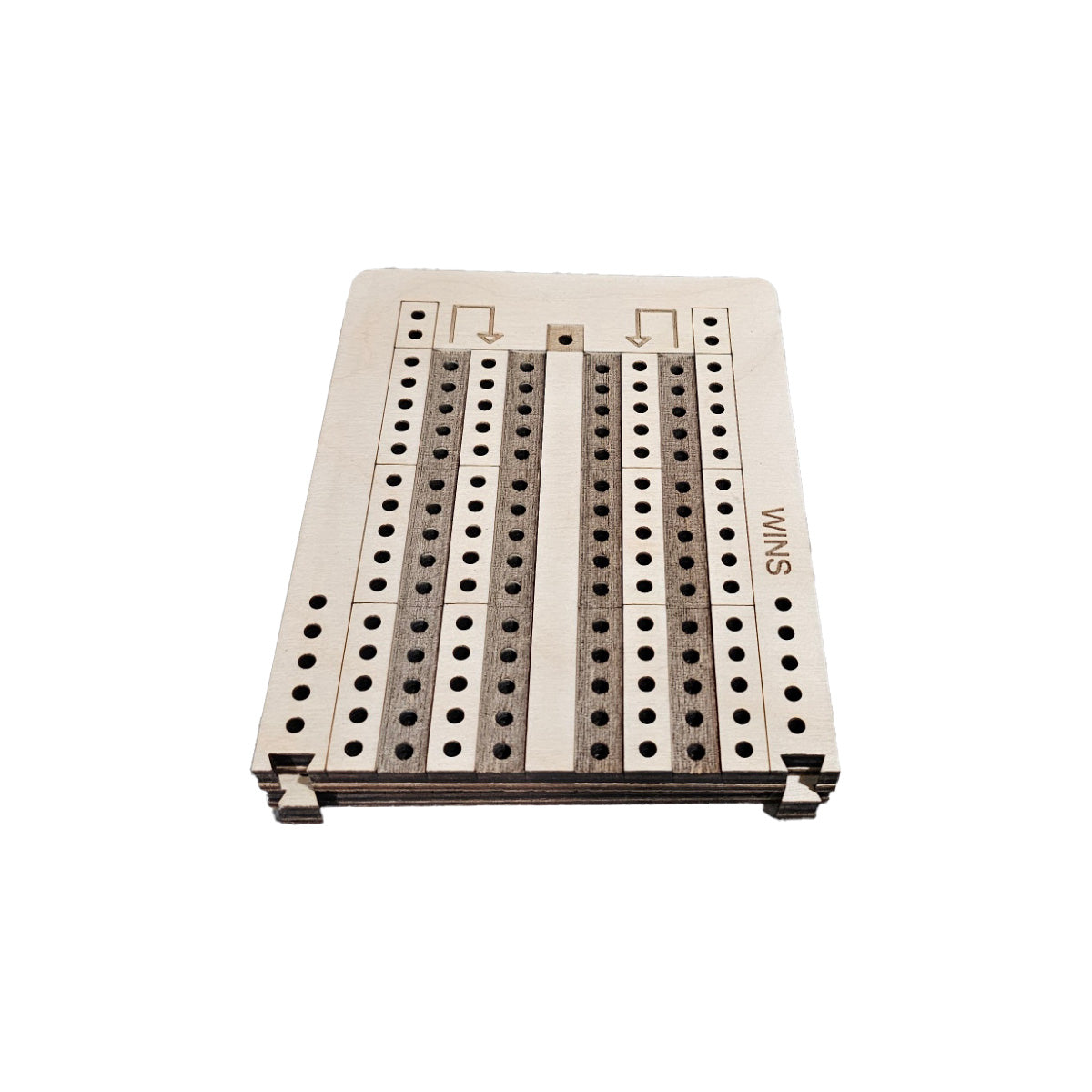 clip together travel cribbage board