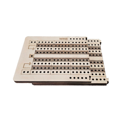 clip together travel cribbage board