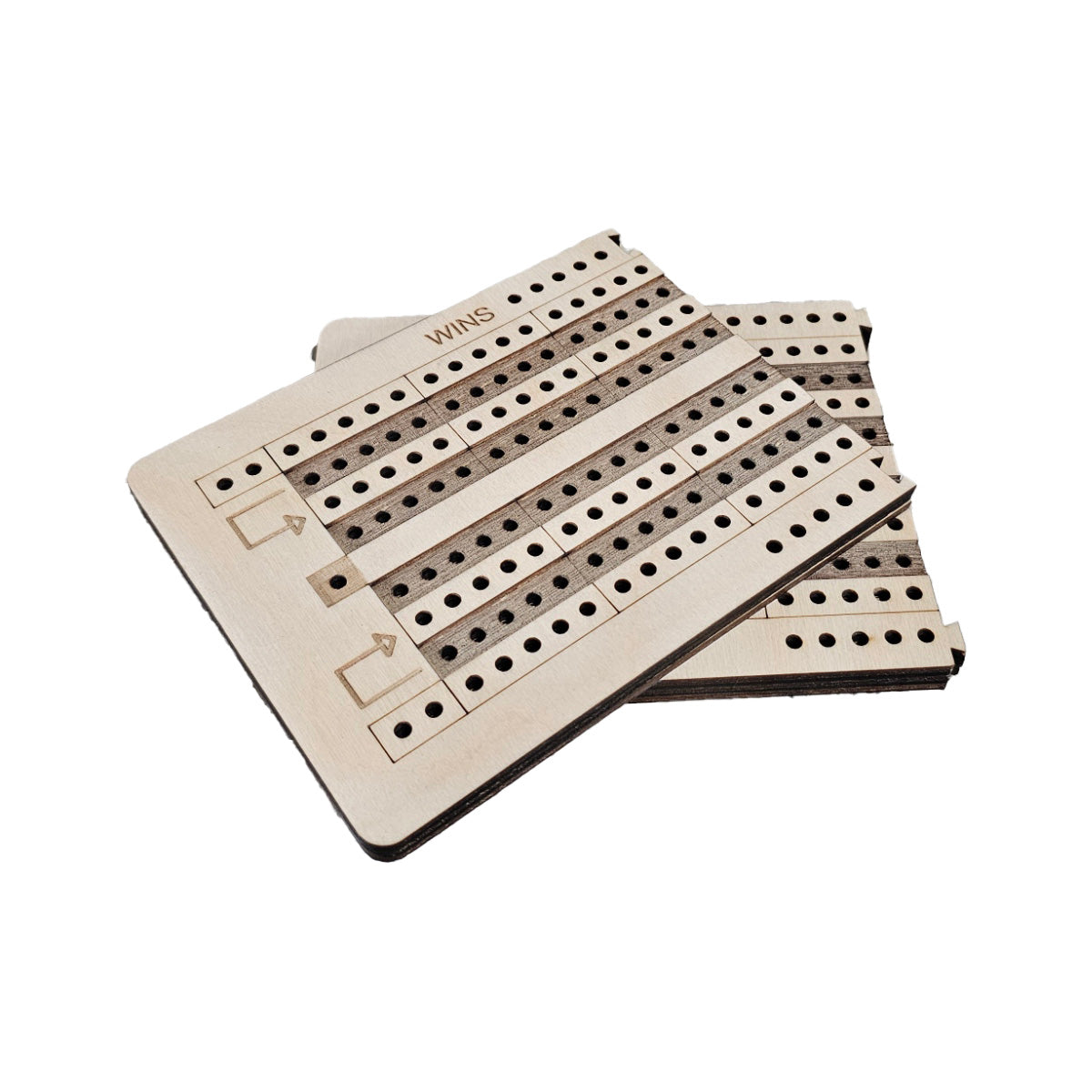 clip together travel cribbage board