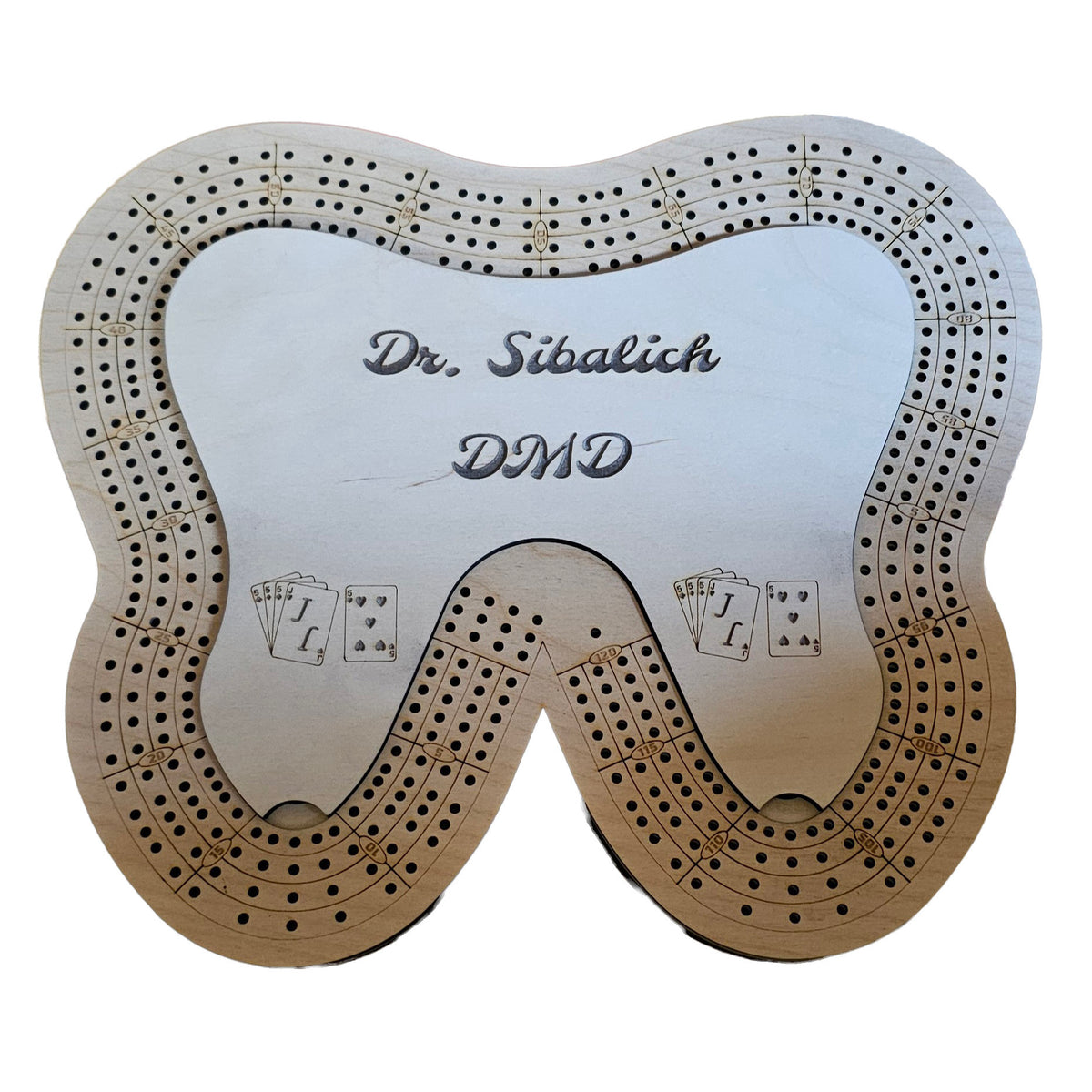 Tooth 4 Lane Cribbage Board