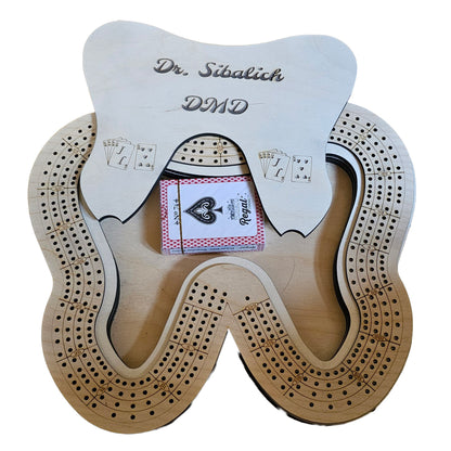Tooth 4 Lane Cribbage Board