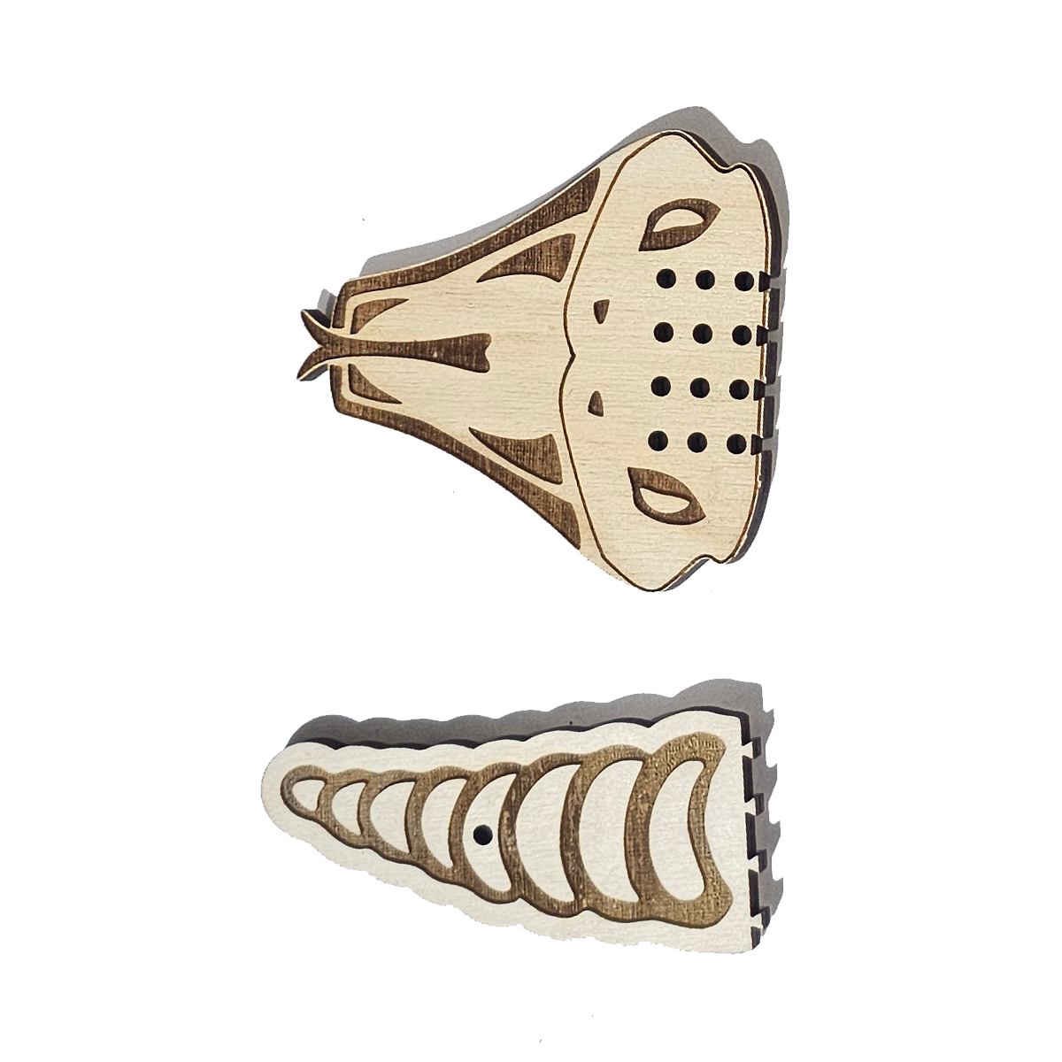 cribbage puzzle pieces snake head and tail