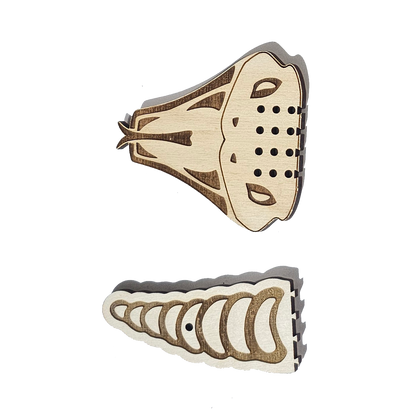 cribbage puzzle pieces snake head and tail