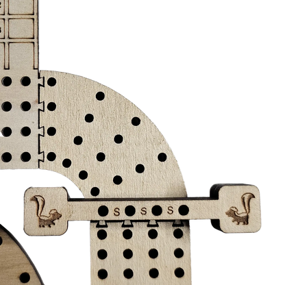 cribbage puzzle piece skunk line