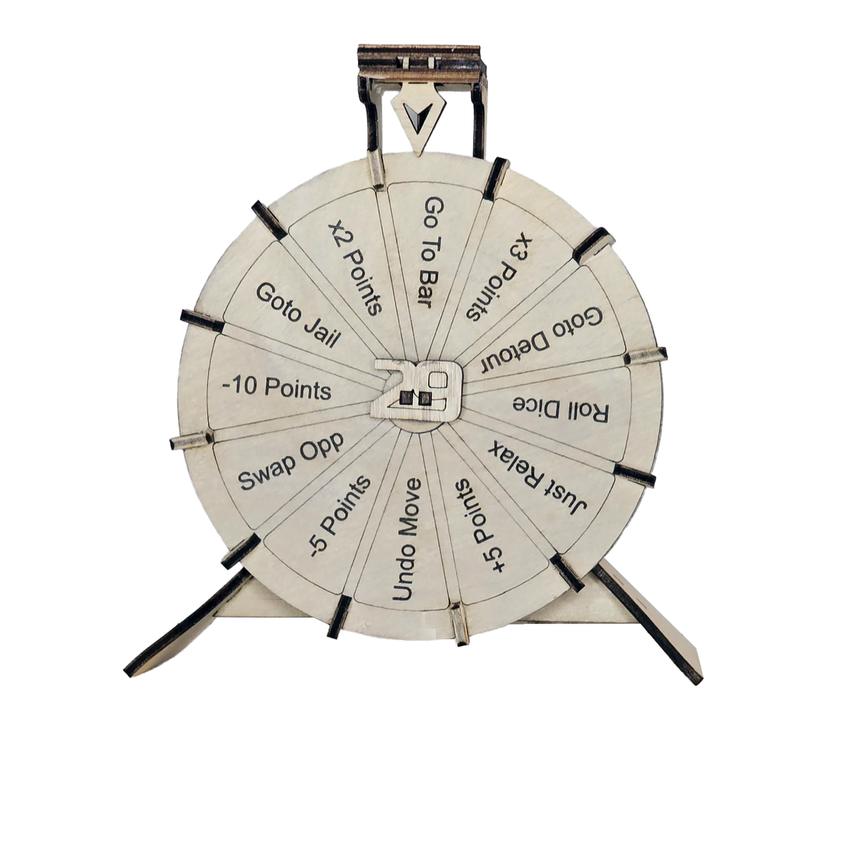 spinner cribbage puzzle piece front view