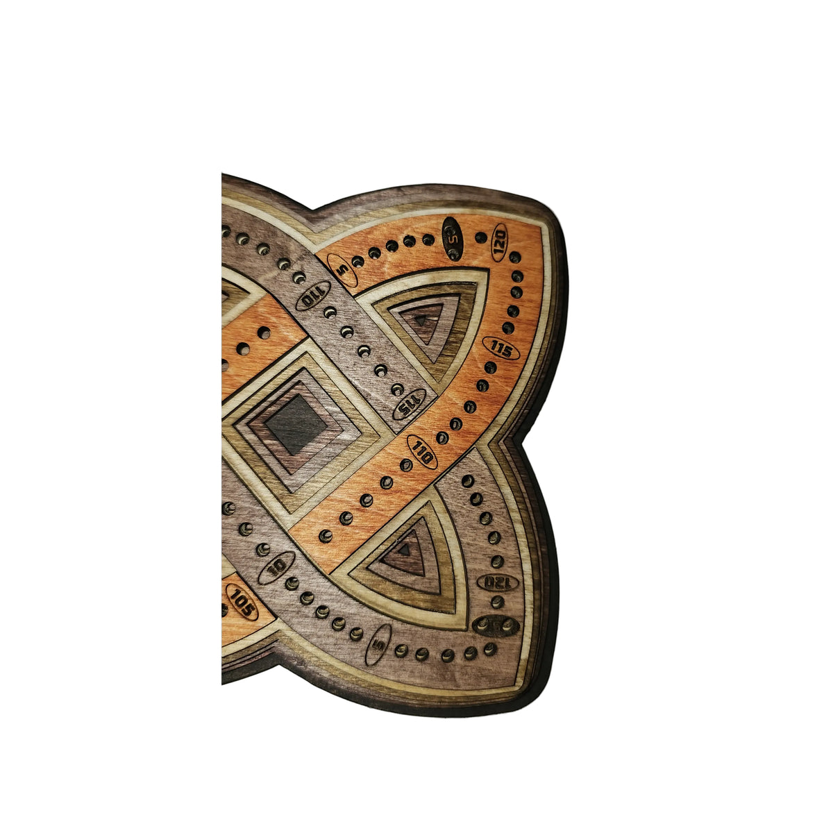 Celtic knot Cribbage board 