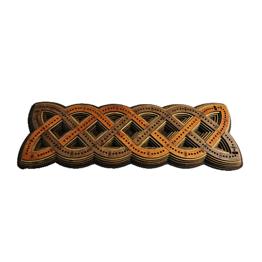 Celtic knot Cribbage board 