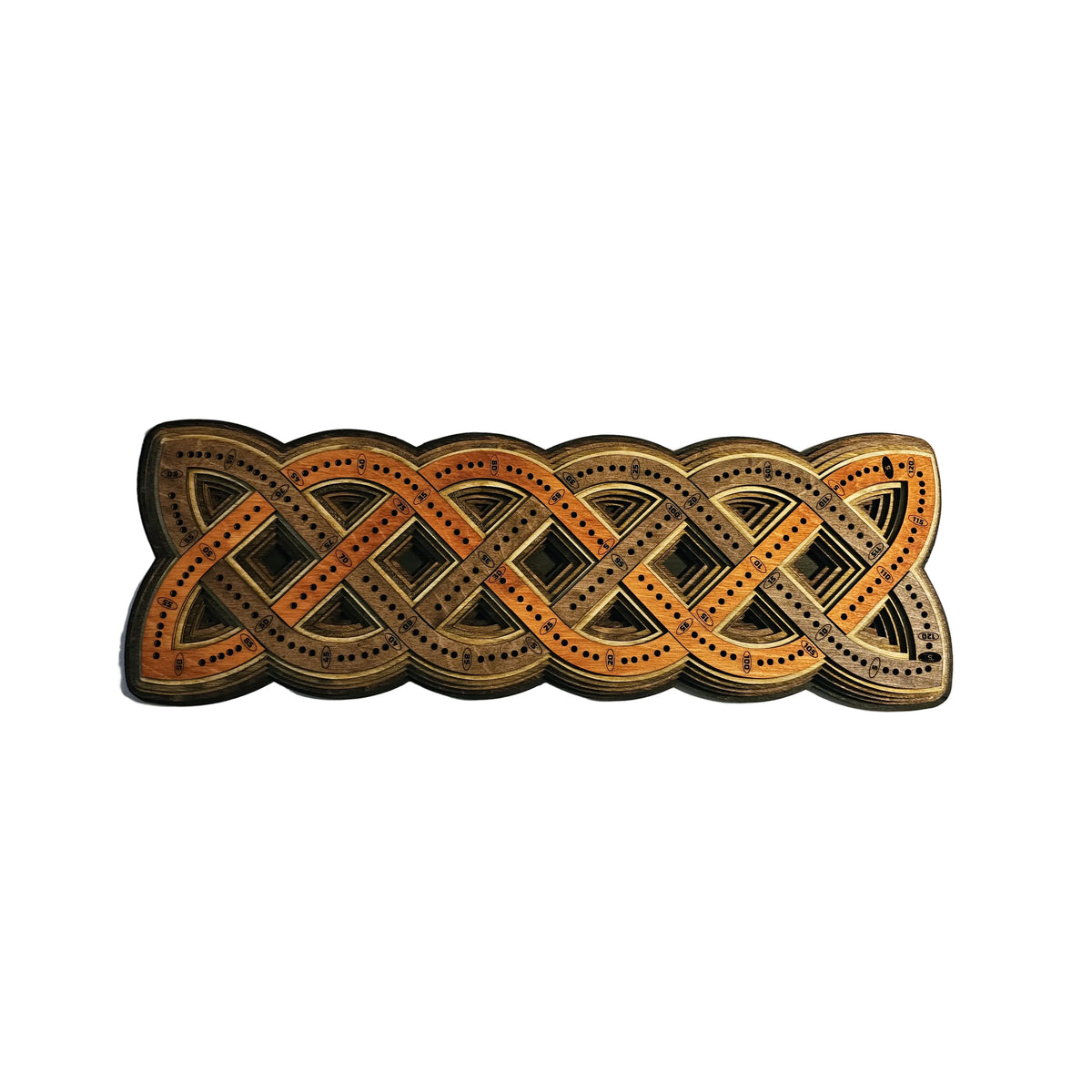 Celtic knot Cribbage board 