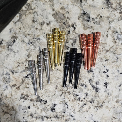 3/16" Large Tapered Metal Cribbage Pegs Set of 6