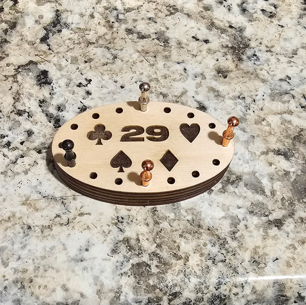 Magnetic Cribbage Peg Holder