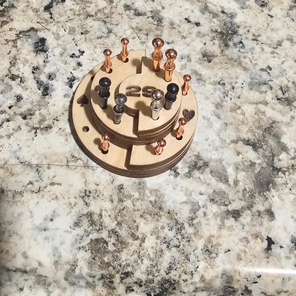 Magnetic Cribbage Peg Holder