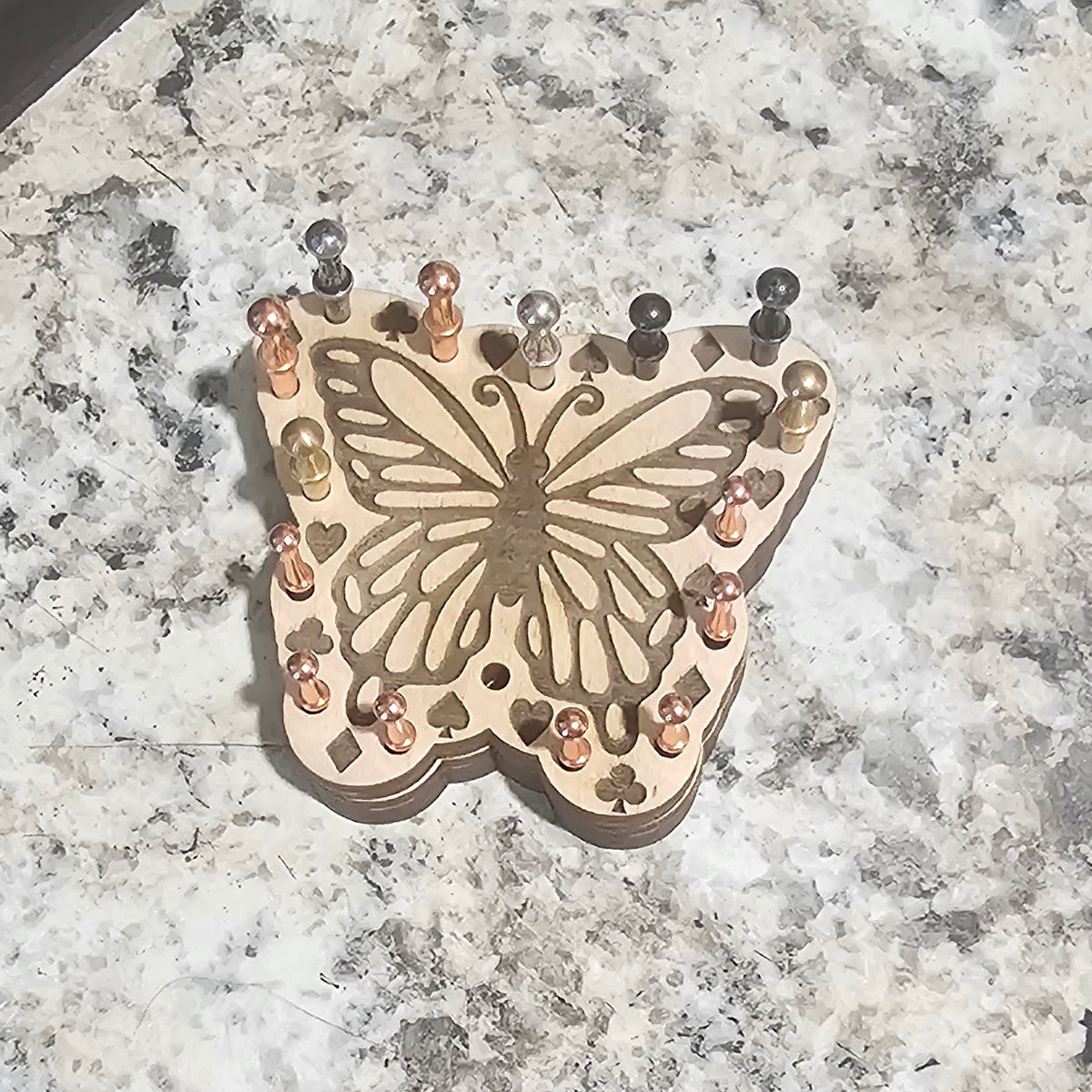 Magnetic Cribbage Peg Holder