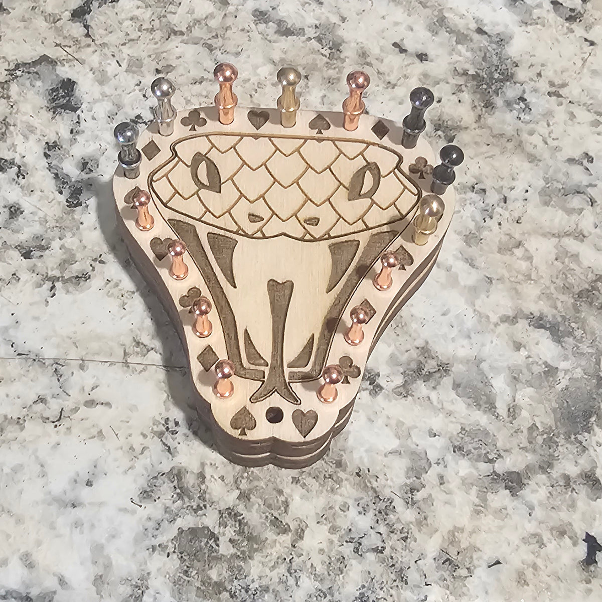 Magnetic Cribbage Peg Holder