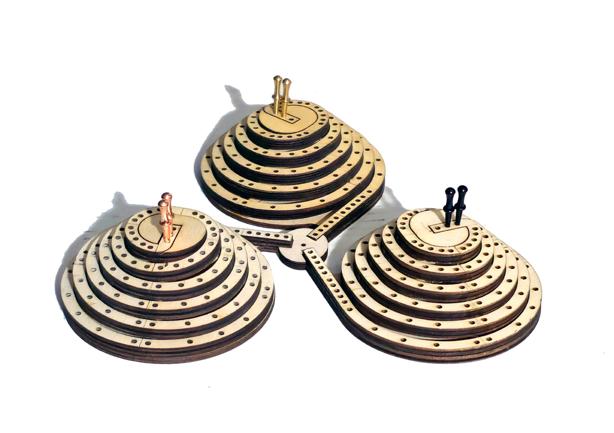King of the Mountain Cribbage Board