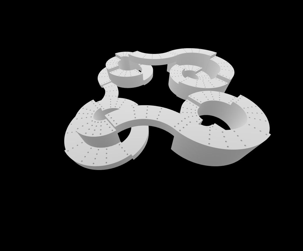 Roller Coast Themed Cribbage Board - 3D Model