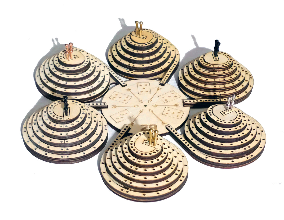 King of the Mountain Cribbage Board
