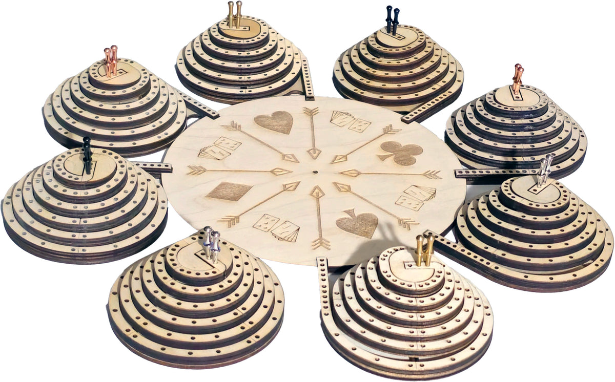 King of the Mountain Cribbage Board