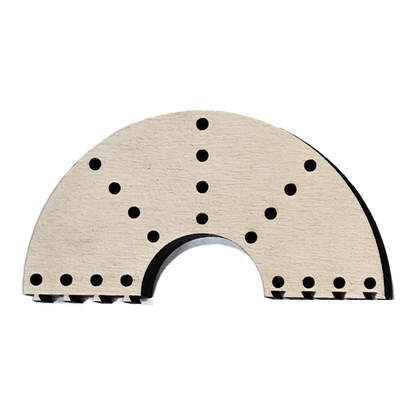 cribbage puzzle piece 180 degree circle