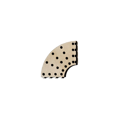 cribbage puzzle piece 90 degree circle