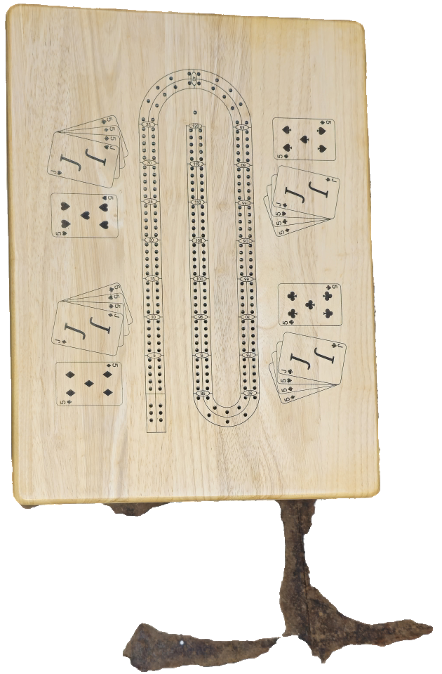 TV Tray Cribbage Board