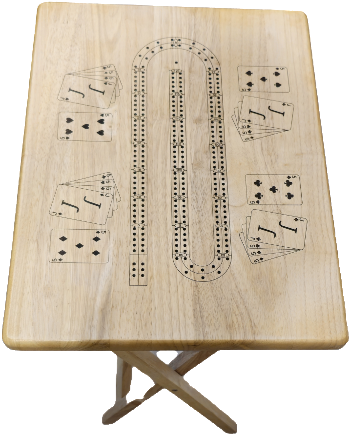 TV Tray Cribbage Board