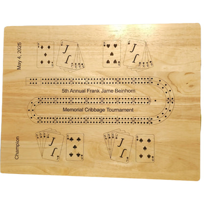 TV Tray Cribbage Board