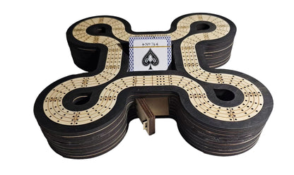 Castle Cribbage Board 4 Lanes