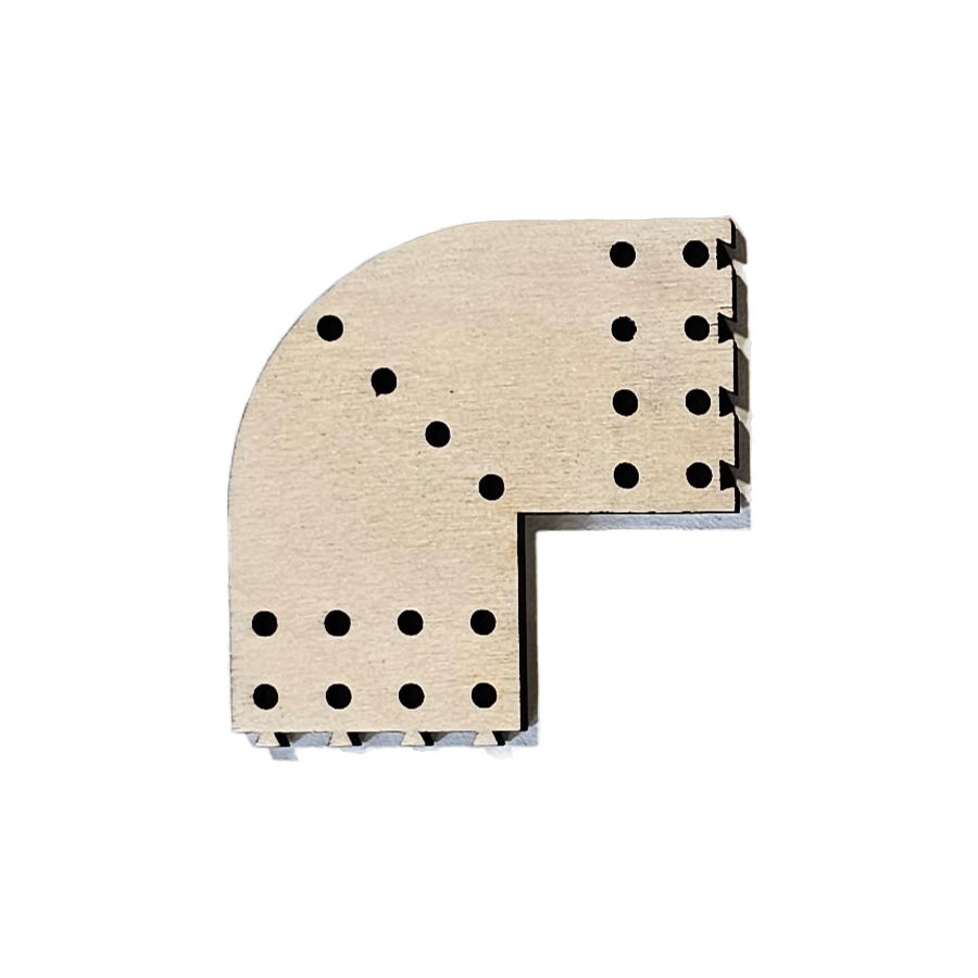 cribbage puzzle piece square corner rounded