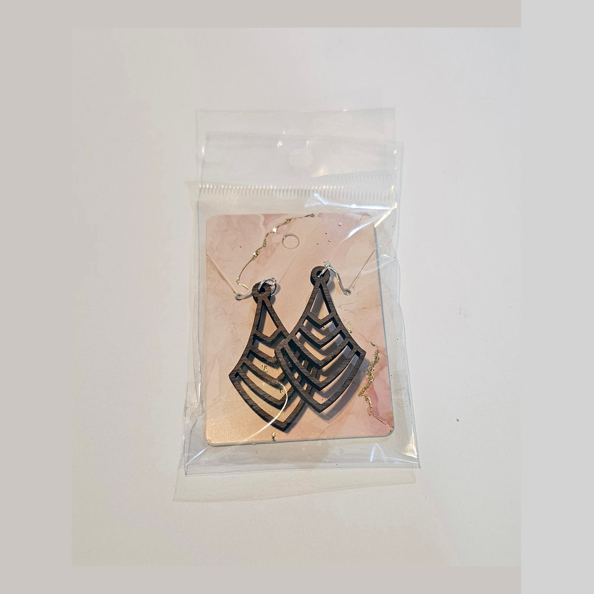 Earrings - Hardwood Sterling Silver - Laser Engraved