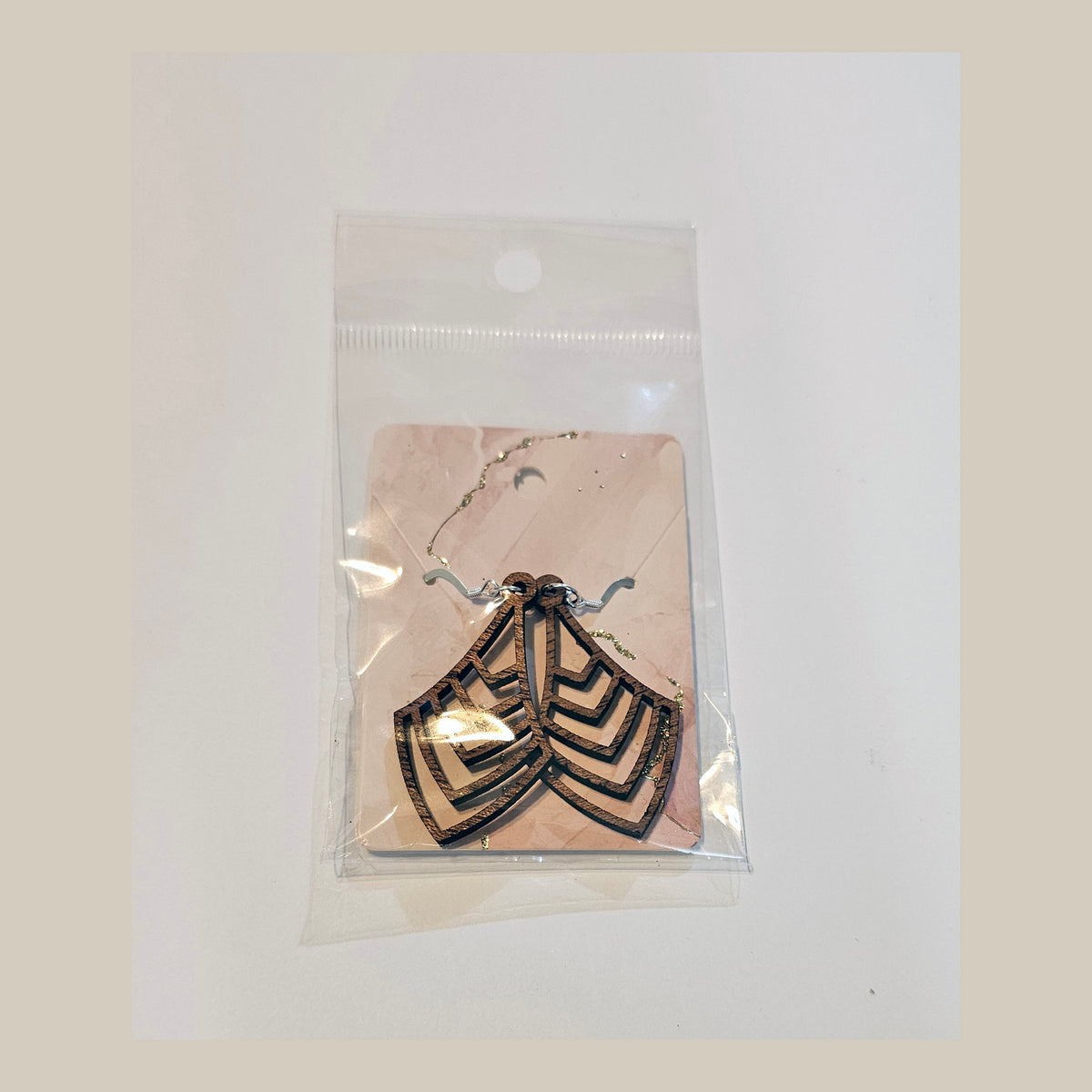 Earrings - Hardwood Sterling Silver - Laser Engraved