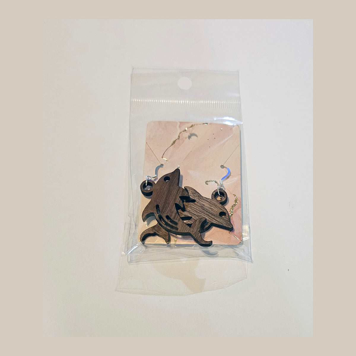 Earrings - Hardwood Sterling Silver - Laser Engraved