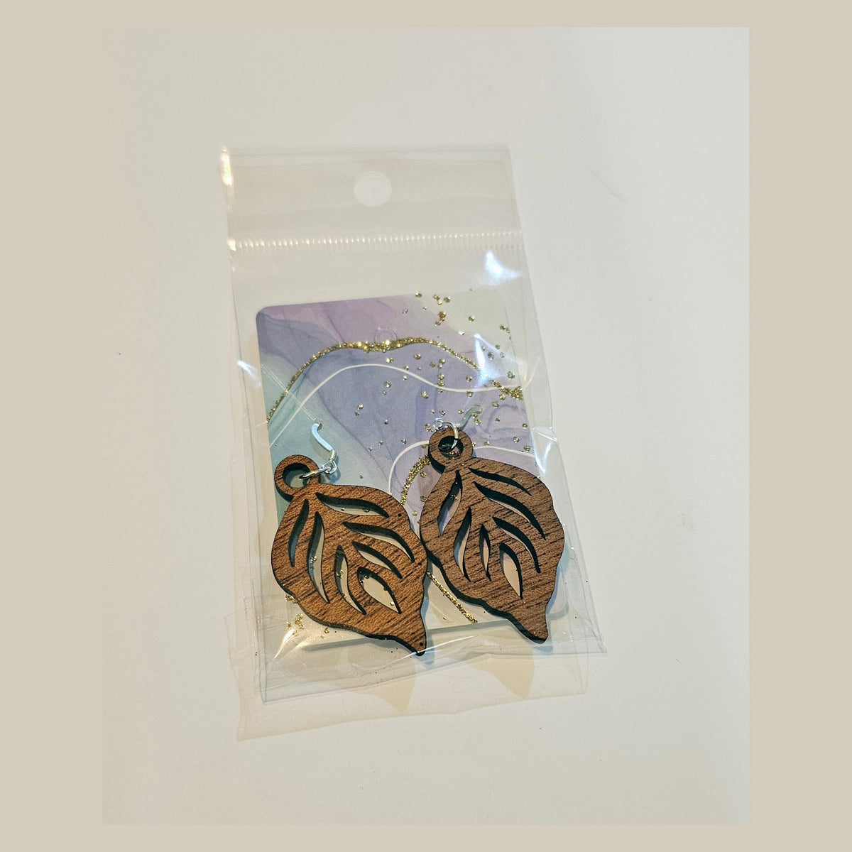 Earrings - Hardwood Sterling Silver - Laser Engraved