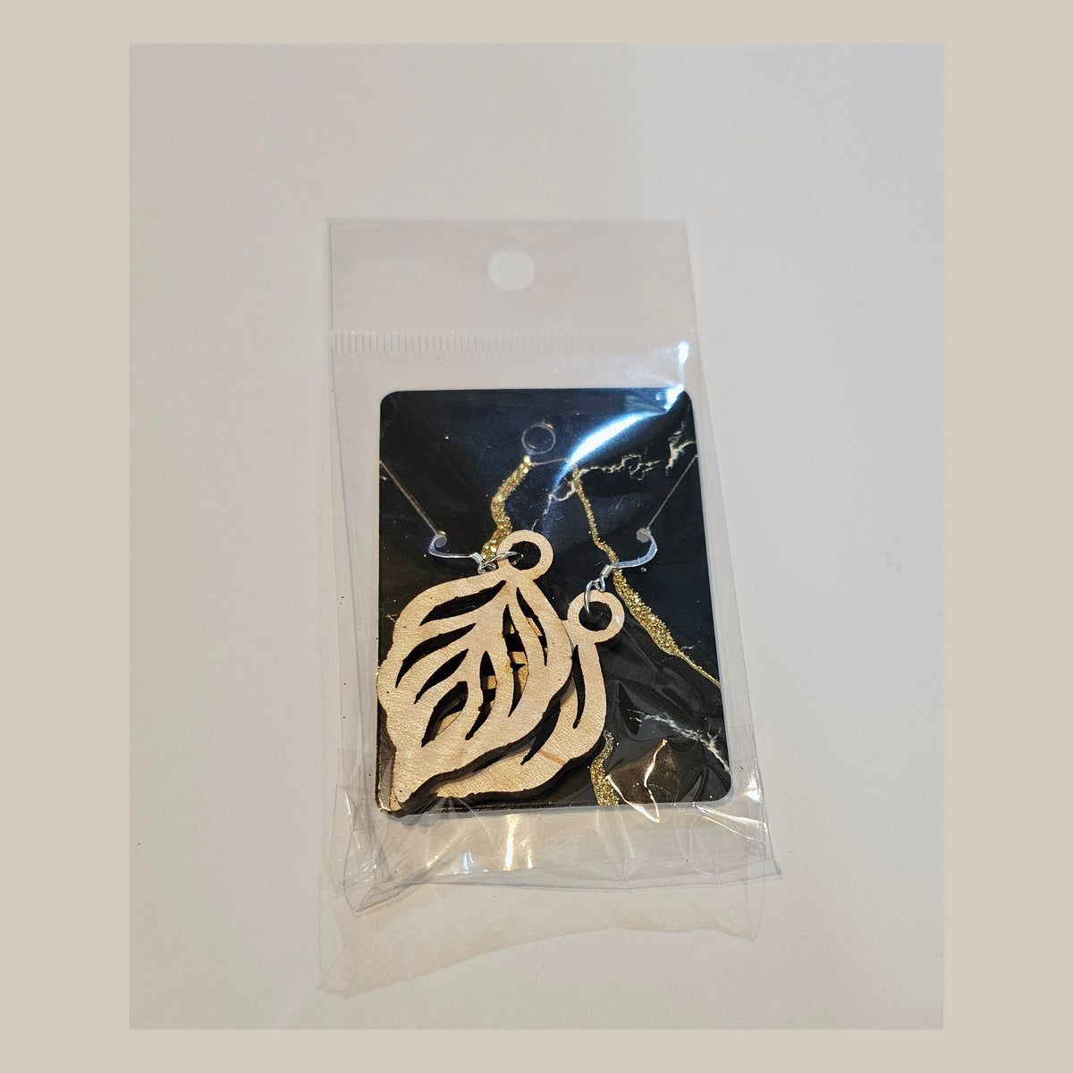 Earrings - Hardwood Sterling Silver - Laser Engraved