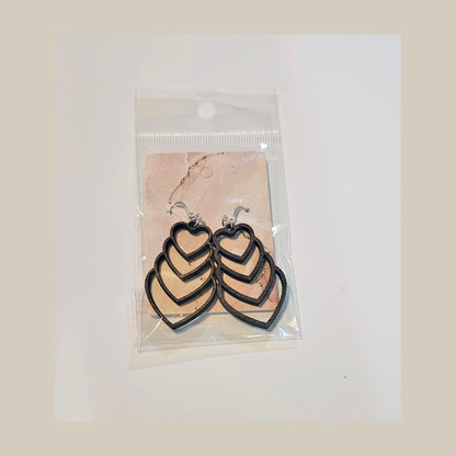 Earrings - Hardwood Sterling Silver - Laser Engraved