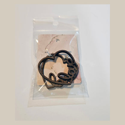 Earrings - Hardwood Sterling Silver - Laser Engraved
