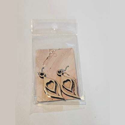 Earrings - Hardwood Sterling Silver - Laser Engraved
