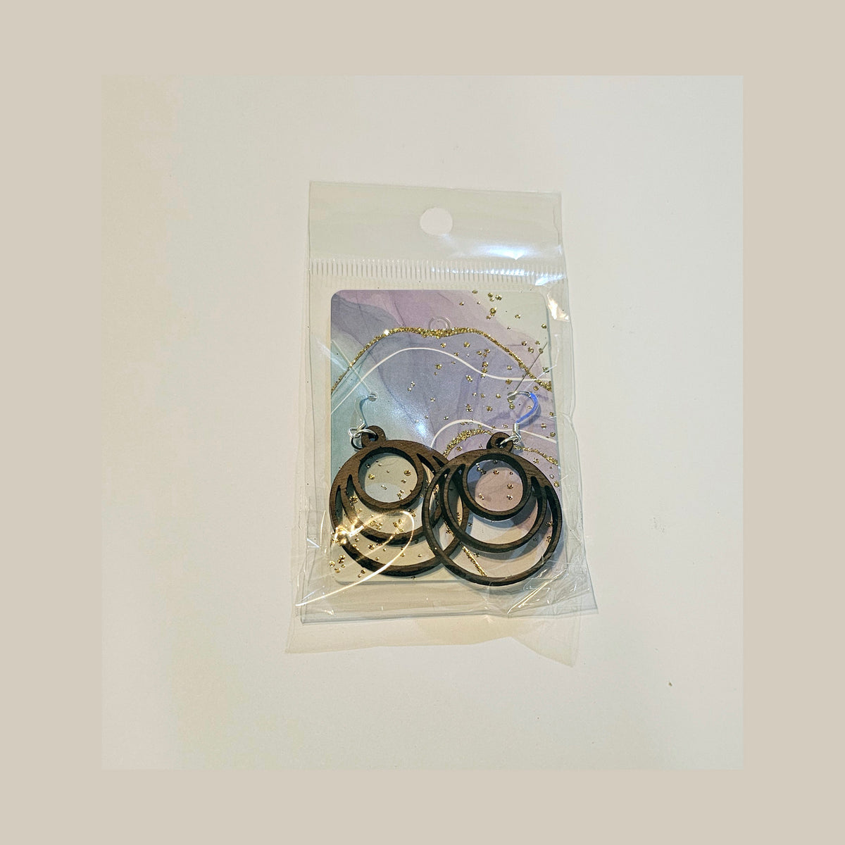 Earrings - Hardwood Sterling Silver - Laser Engraved
