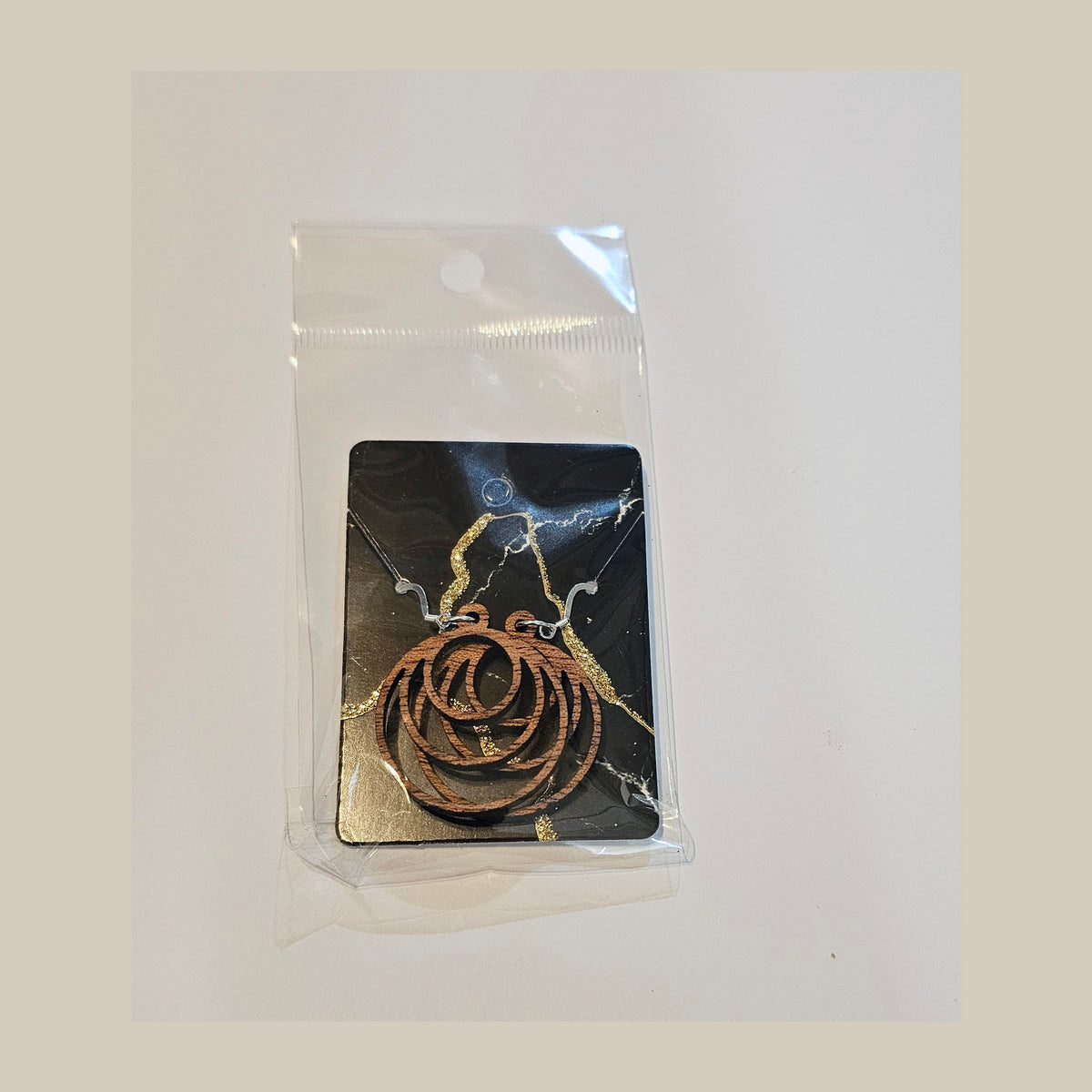 Earrings - Hardwood Sterling Silver - Laser Engraved