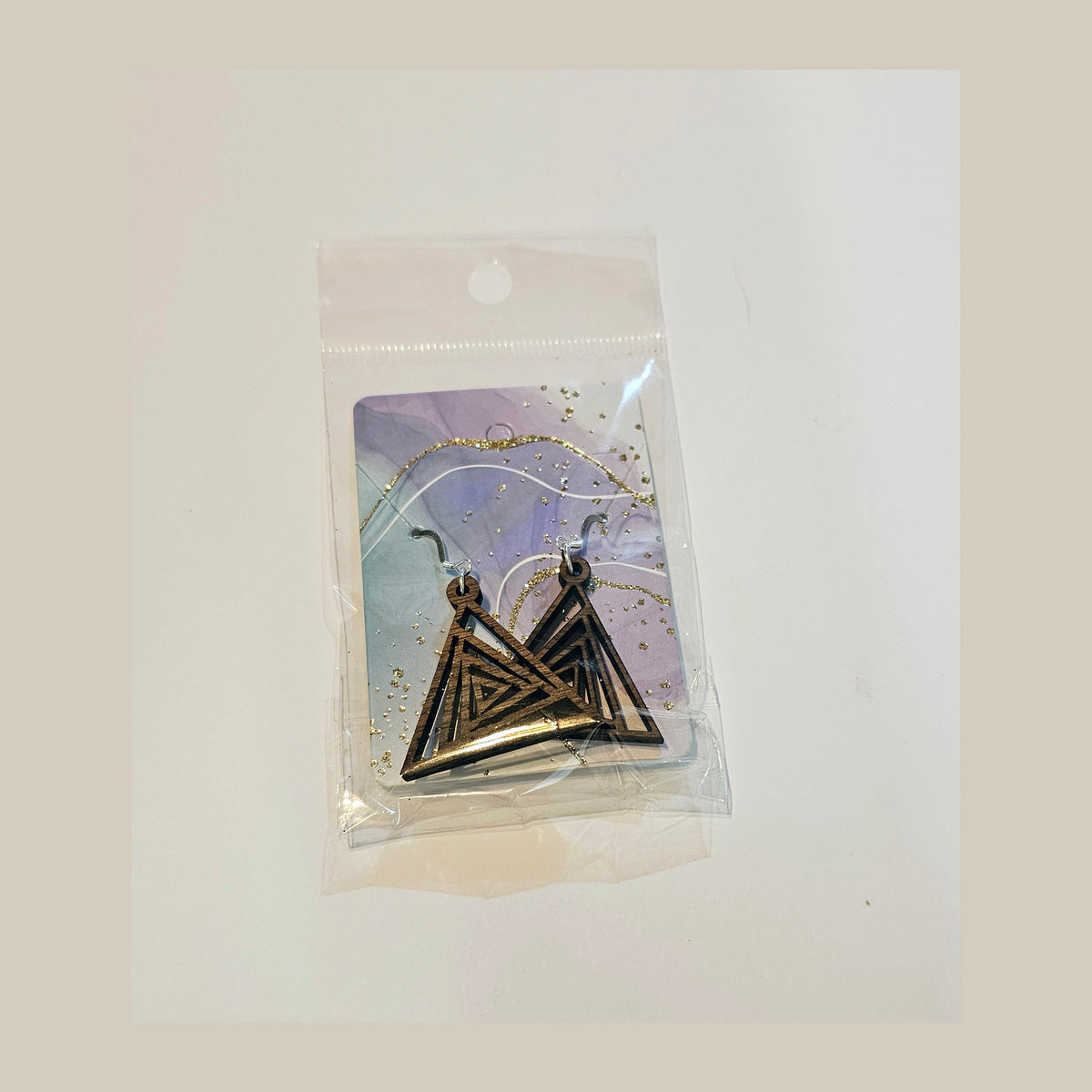 Earrings - Hardwood Sterling Silver - Laser Engraved