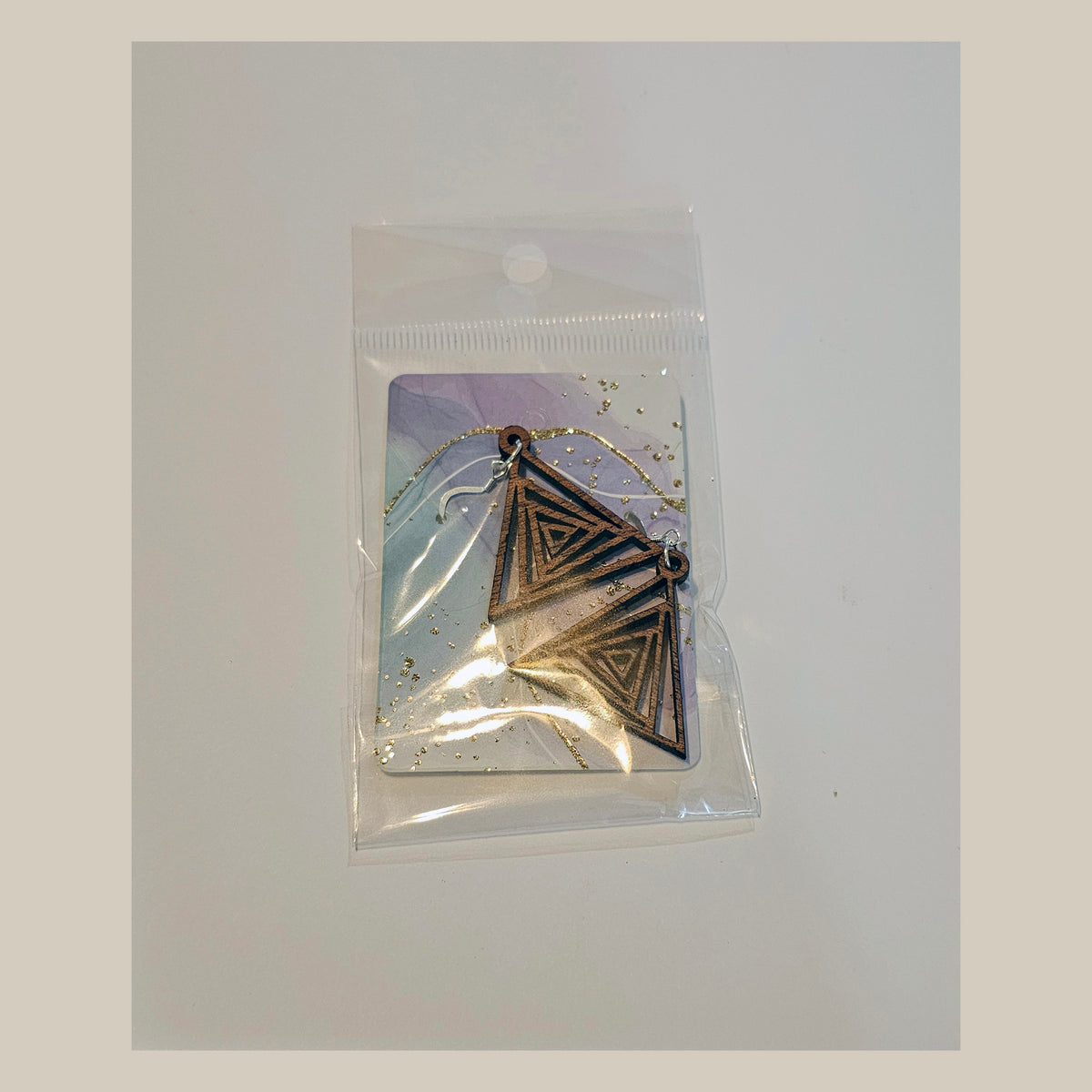 Earrings - Hardwood Sterling Silver - Laser Engraved