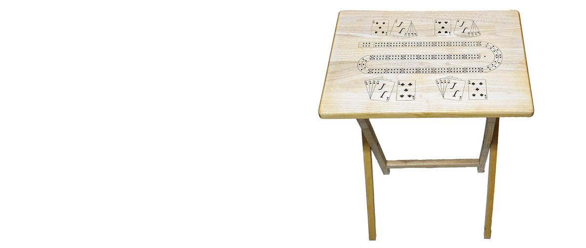 cribbage board tv tray